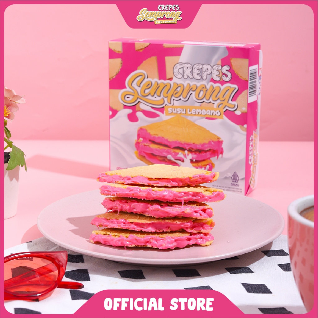 

Semprong Susu Lembang - Strawberry Susu Kue Semprong Cemilan Oleh-Oleh Bandung
