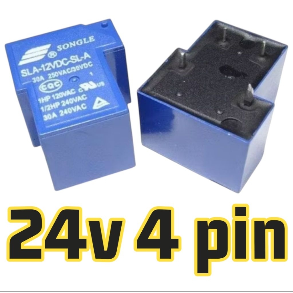 RELAY SONGLE 24V 30A / RELAY 24 VOLT 30 AMPERE SLA-24VDC