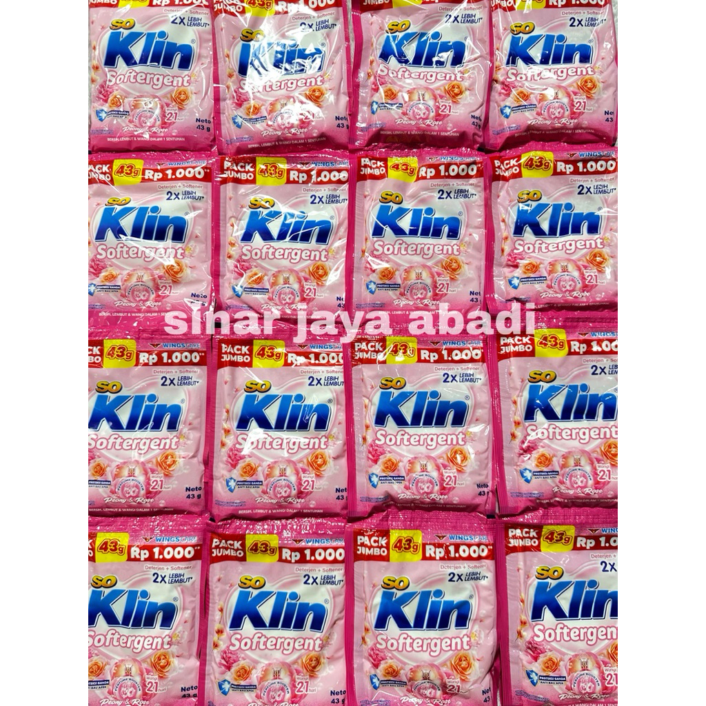 So Klin  Bubuk Softergen Isi 6 Sachet
