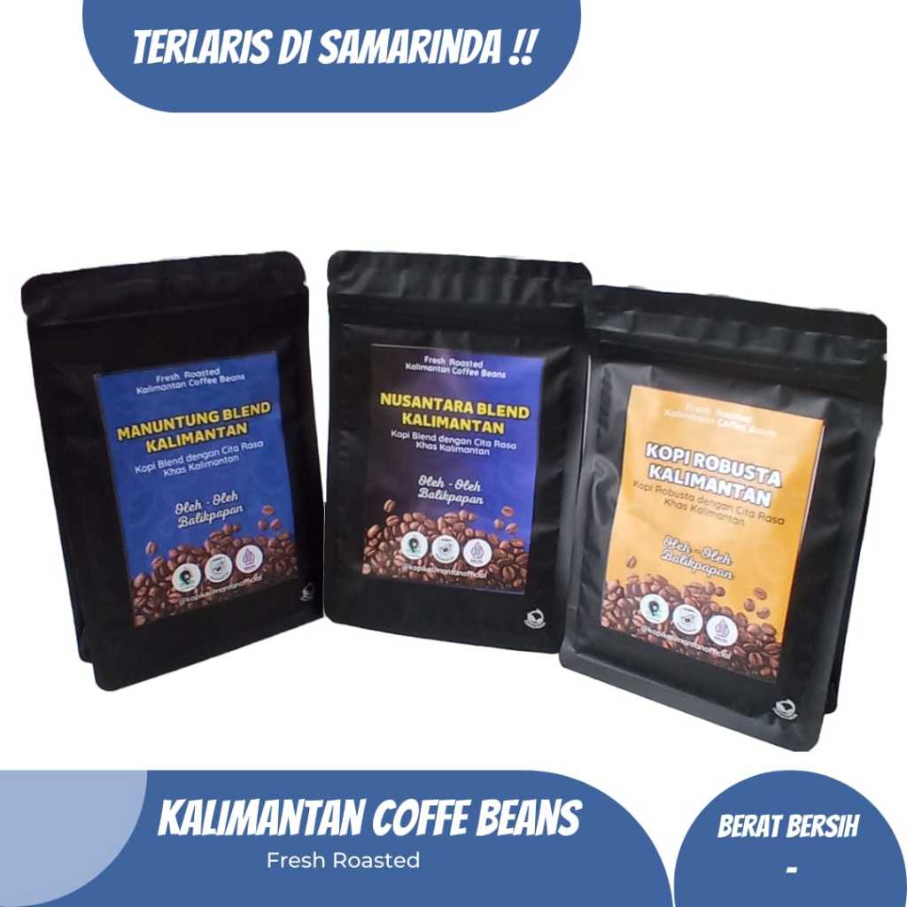 

Kopi Kalimantan Asli - Oleh Oleh Khas Samarinda Balikpapan | Kopi Robusta & Blend Premium Fresh Roasted