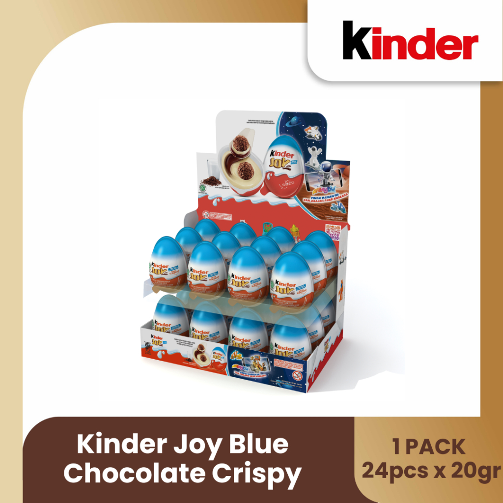 

Kinder Joy Blue Chocolate Crispy 20gr Isi 24pcs