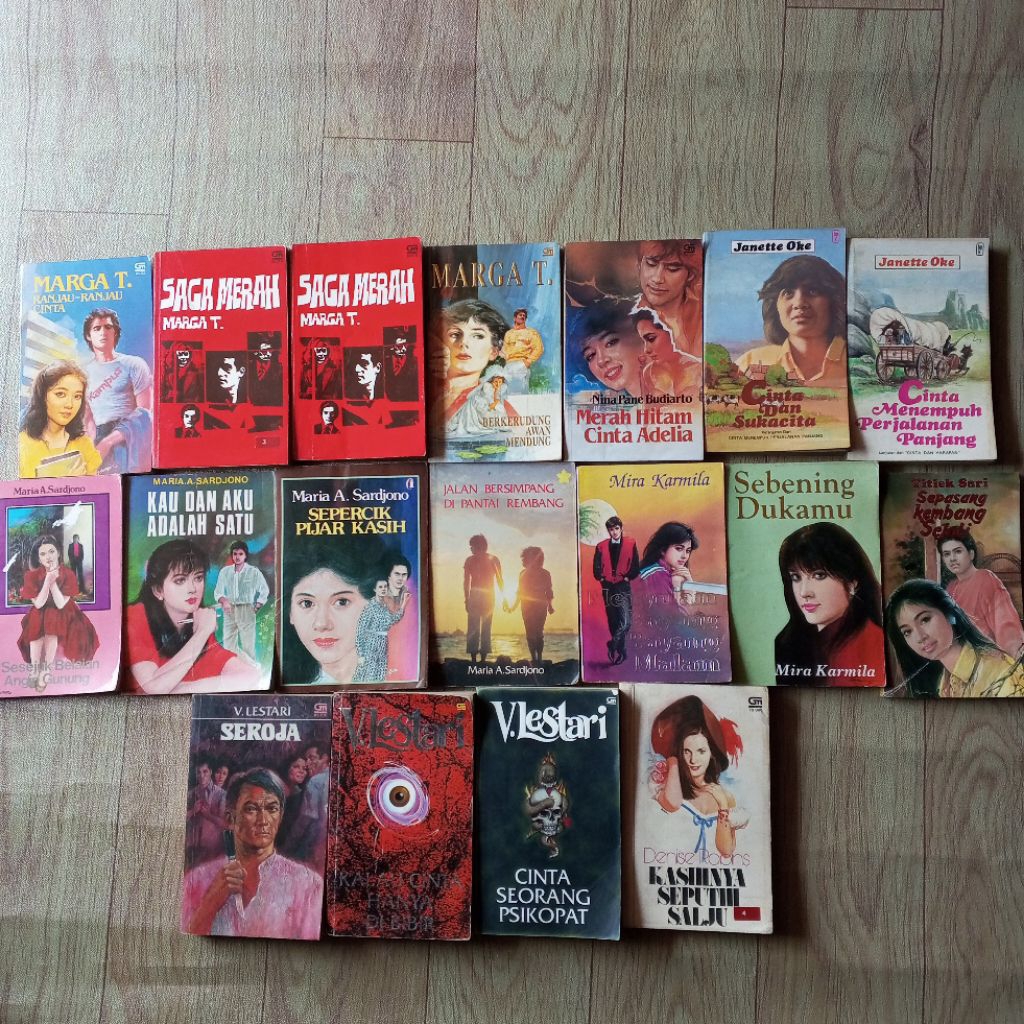 Kumpulan novel marga T janette oke nina pane  maria a sardjono mira karmila v lestari denise robins 