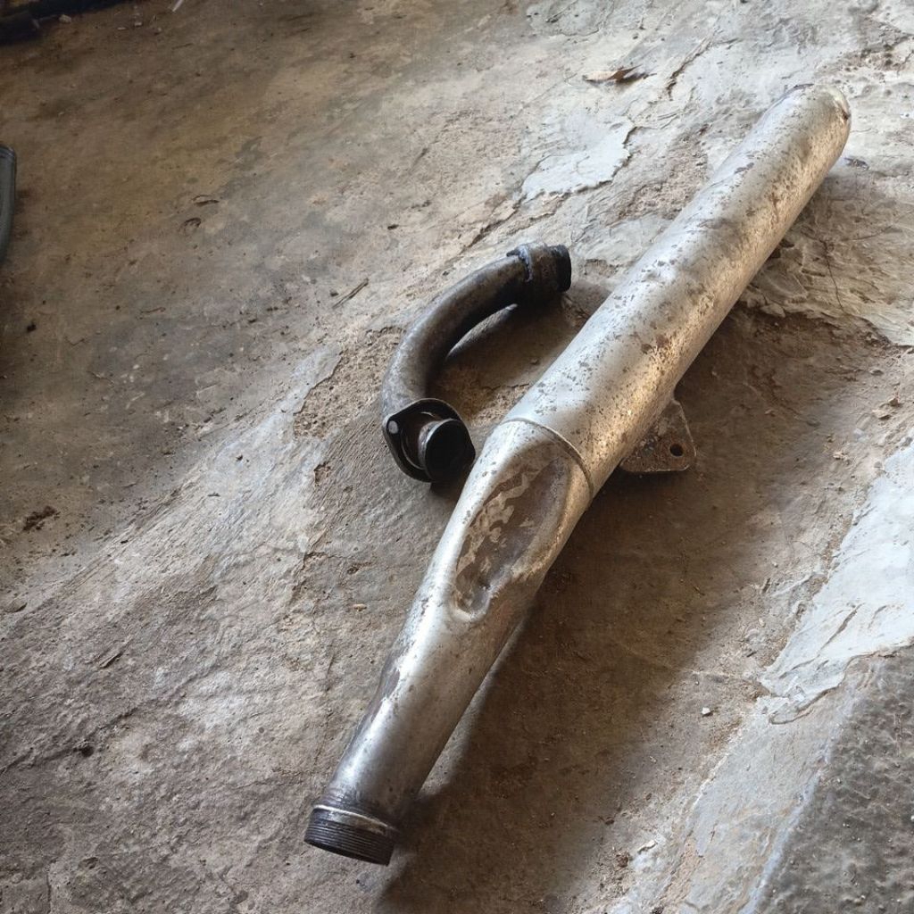 kenalpot Yamaha RXS bekas copotan motor