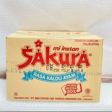 

(1 DUS ISI 40 PCS) MIE SAKURA RASA KALDU AYAM