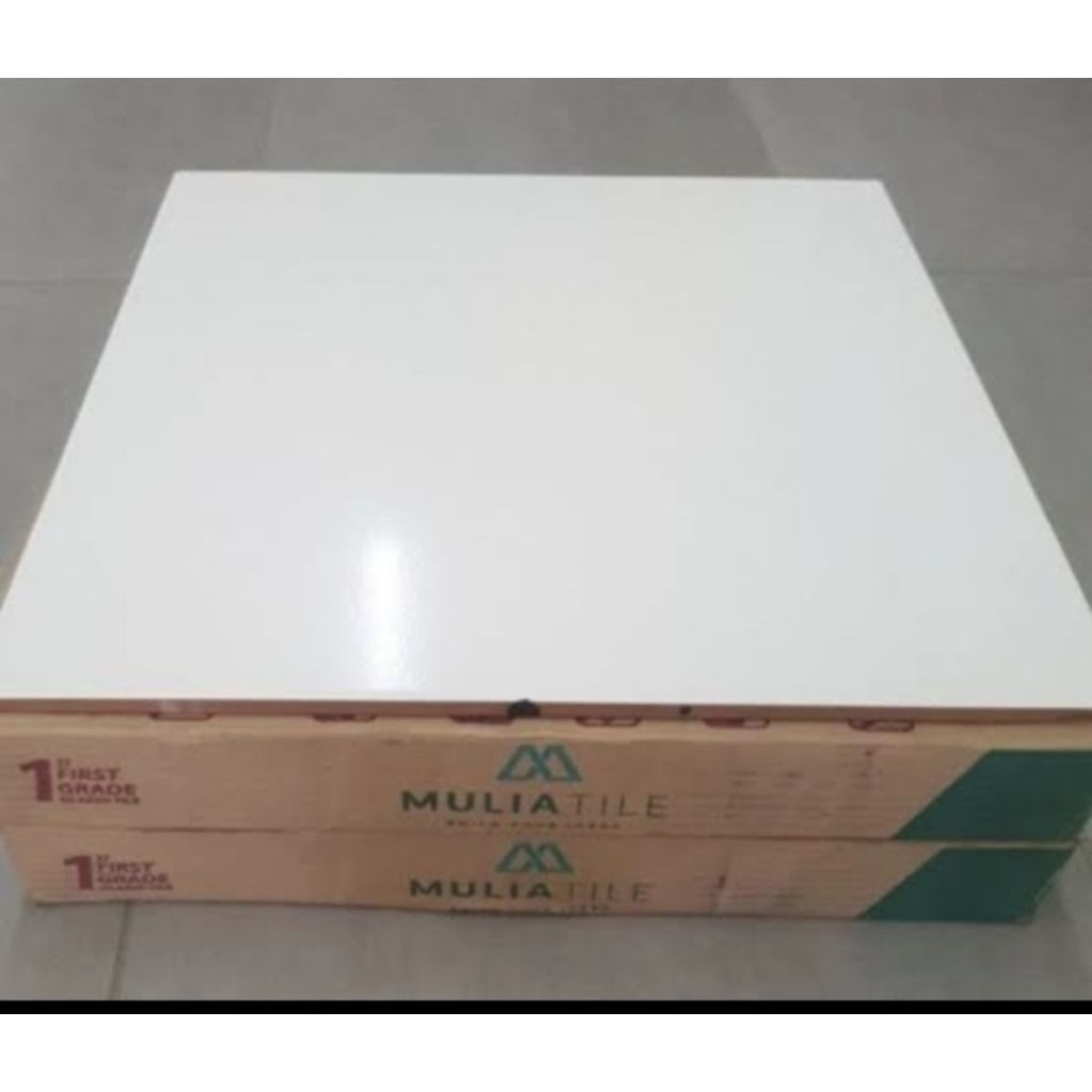 Keramik Lantai 40x40 Putih Polos || Mulia