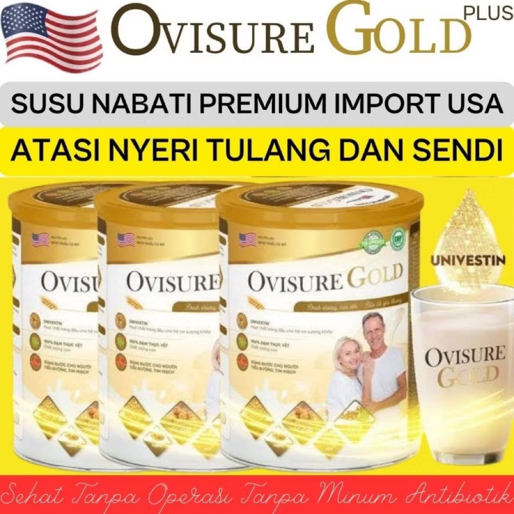 

OVISURE GOLD (PAKET 3 KALENG) MILK SUSU OBAT TULANG DAN SENDI YG SEHAT 100% DIMFOR USA TERLARIS DI INDONESIA