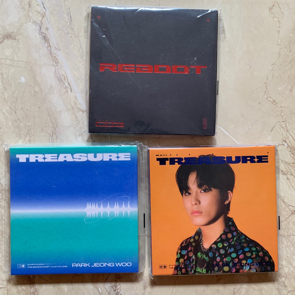 digipack treasure jeongwoo ch1, ch2, reboot