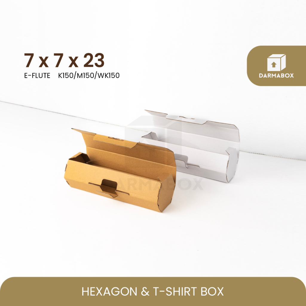 

Box Hexagon 7x7x23 T-shirt Box Kaos Murah/Box Botol/Box Payung/Souvenir