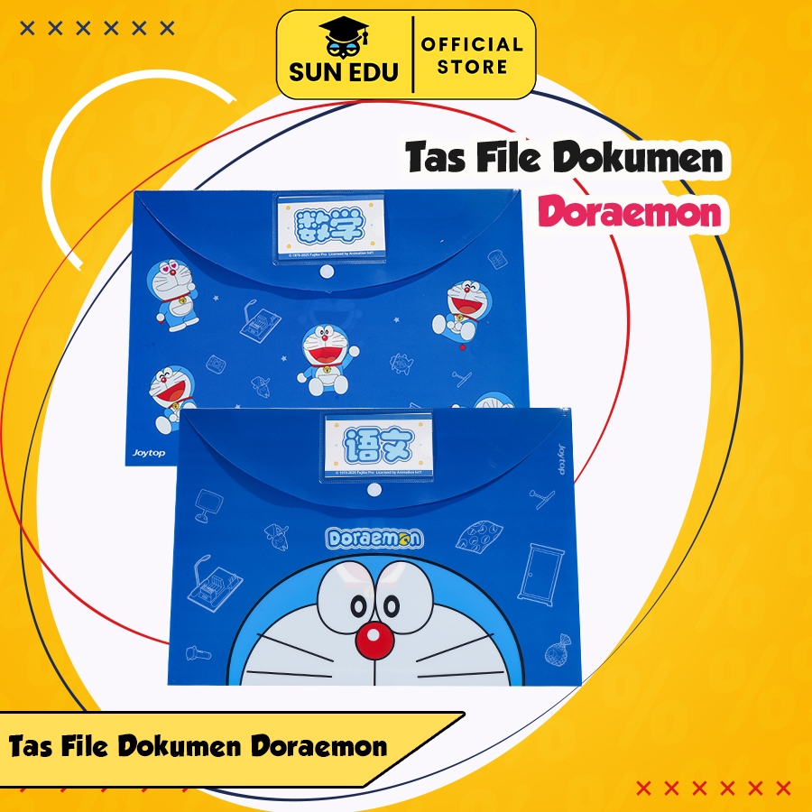

Map Plastik A4 Doraemon Desain Anime Tahan Air Untuk Perlengkapan Kantor Sekolah / Folder File Dokumen Kancing Plastik A4 Karakter Doraemon