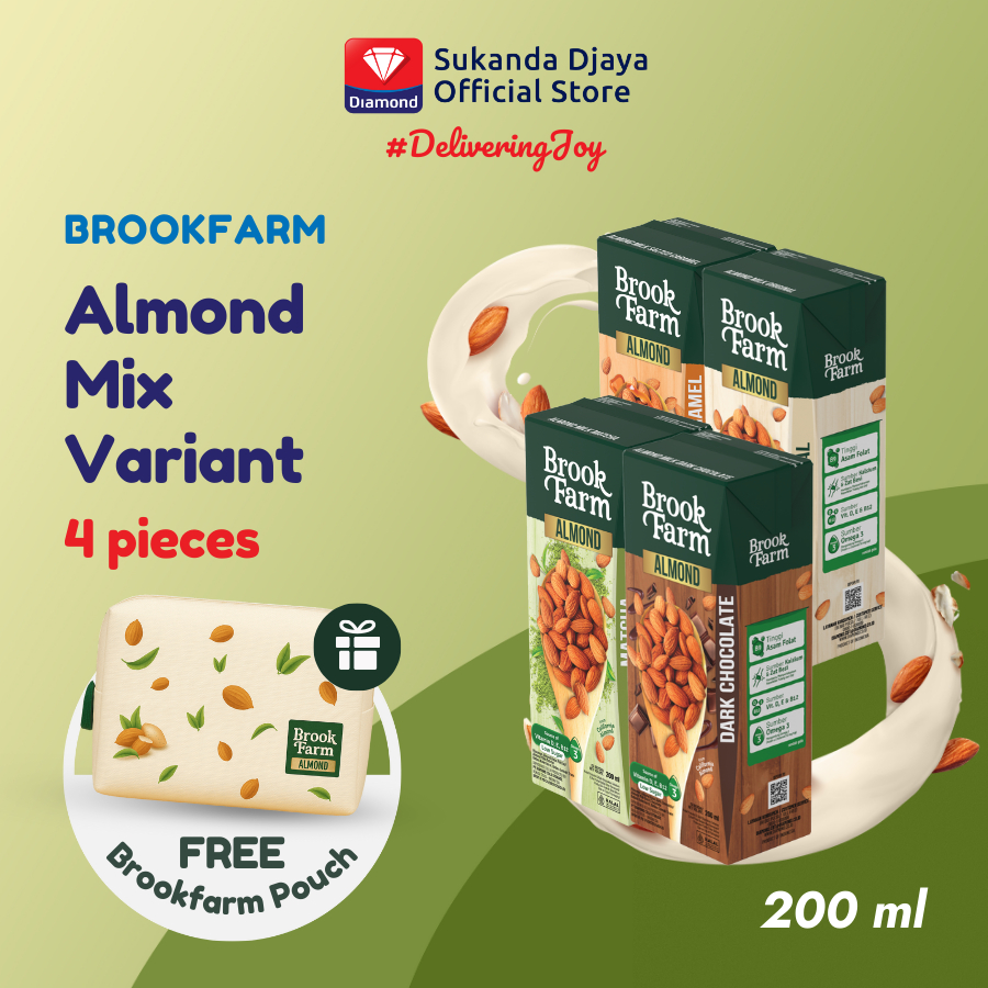 

Brookfarm Susu Almond Mix Varian [4 pcs] + Free Pouch