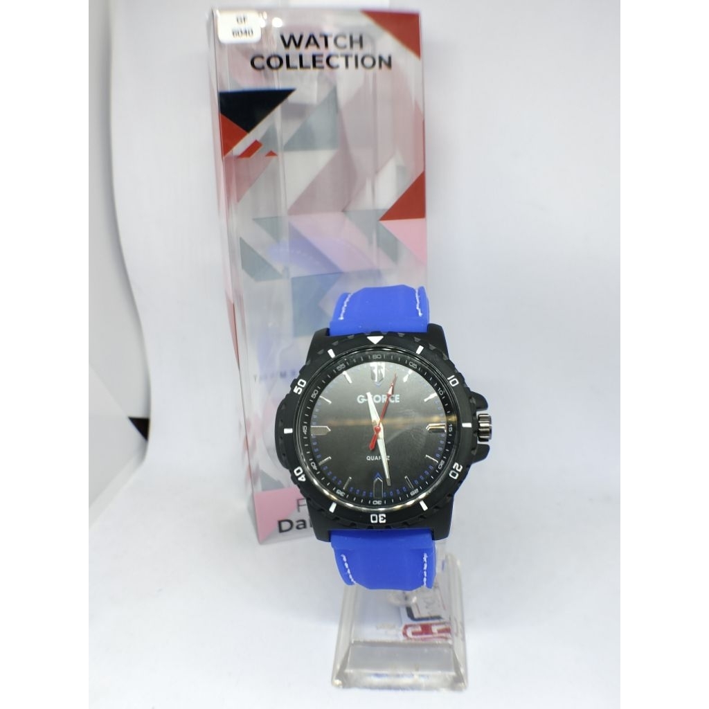 jam tangan pria G force Gf 6033 rubber sport design