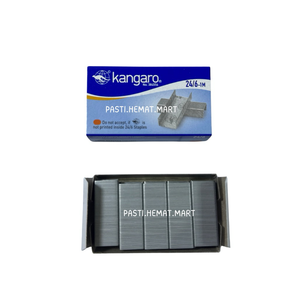 

[HEMAT] 3 Kotak Isi Stapler / Staples Kangaro 24/6 [No 3] | Isi Staples Besar Heavy Duty