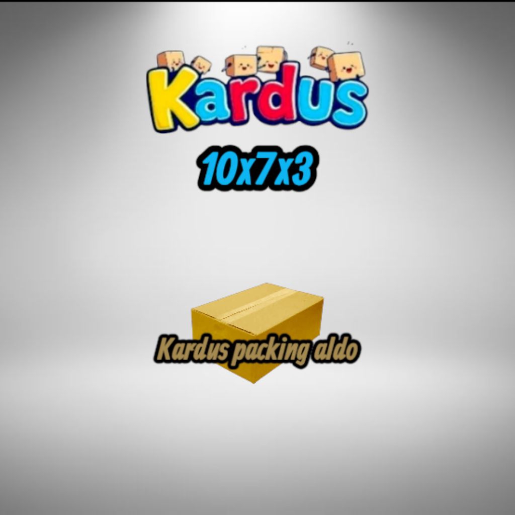 

kardus box packing 10x7x3