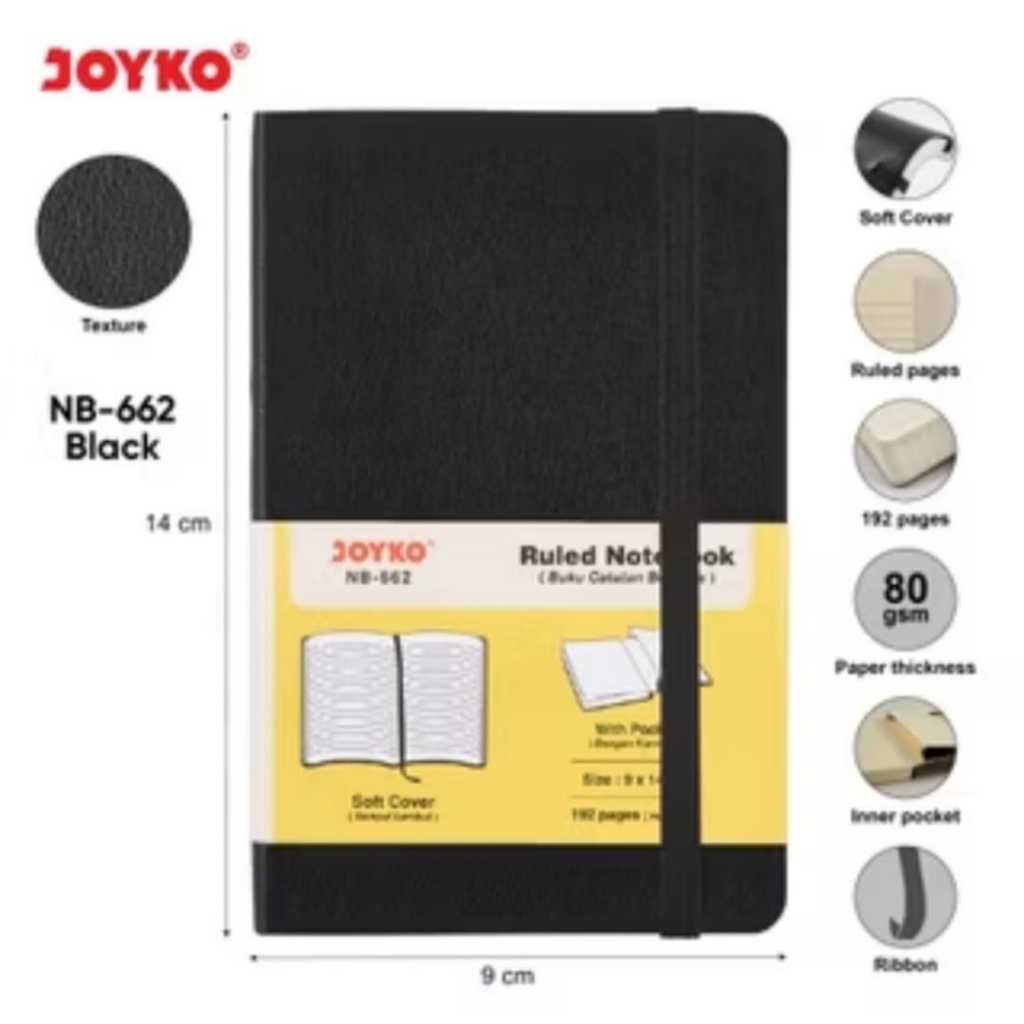 

Buku Catatan Bergaris Kecil Joyko NB-662 Ruled Notebook ( Satuan )