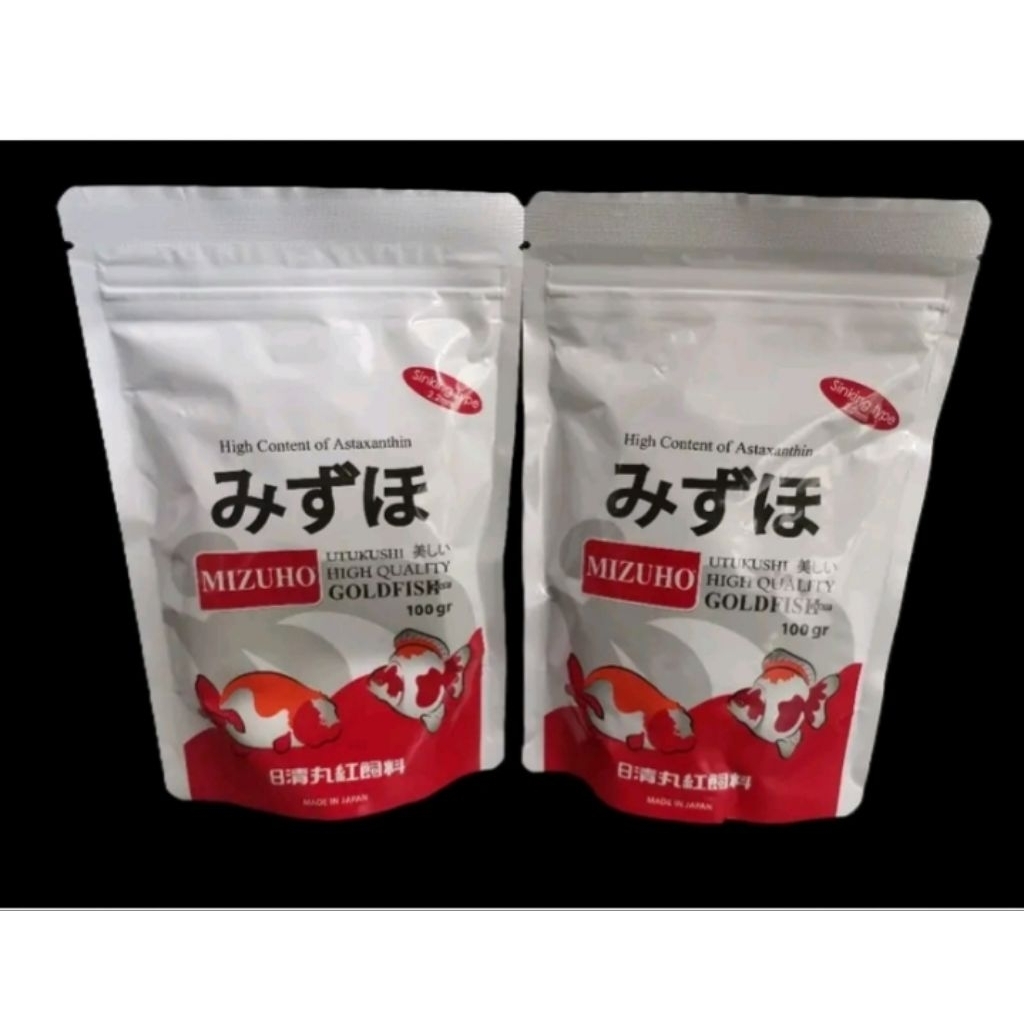 MIZUHO GOLDFISH PAKAN IKAN KOKI HIGH GROWTH 100GR SINKING