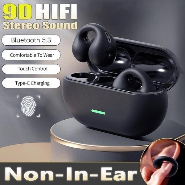 Earphone T7500 Bluetooth Konduksi Tulang Anting-Anting Headphone Nirkabel Headset Tahan Air TWS Earb