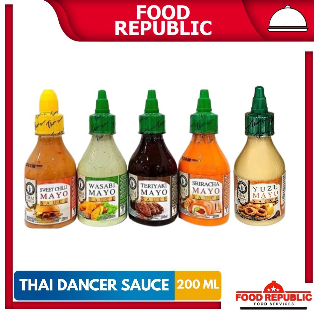 

Thai Dancer Mayo Sweet Chili / Wasabi /Teriyaki / Sriracha Sauce 200ML