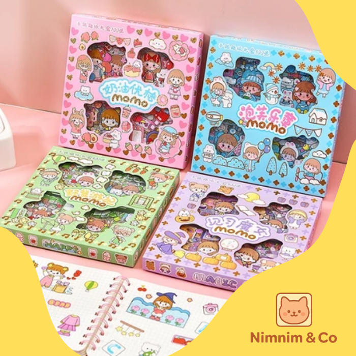 

Stiker Karakter Set 100 Lembar / Sticker Box Dekorasi Buku / Stiker Motif Kartun Lucu Anti Air