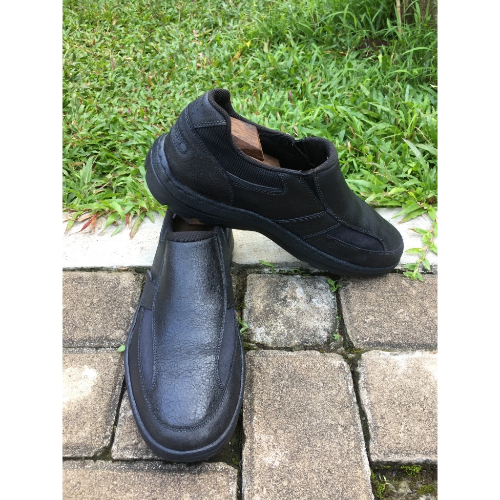 Sepatu Second Original Kulit Slip On Rockport