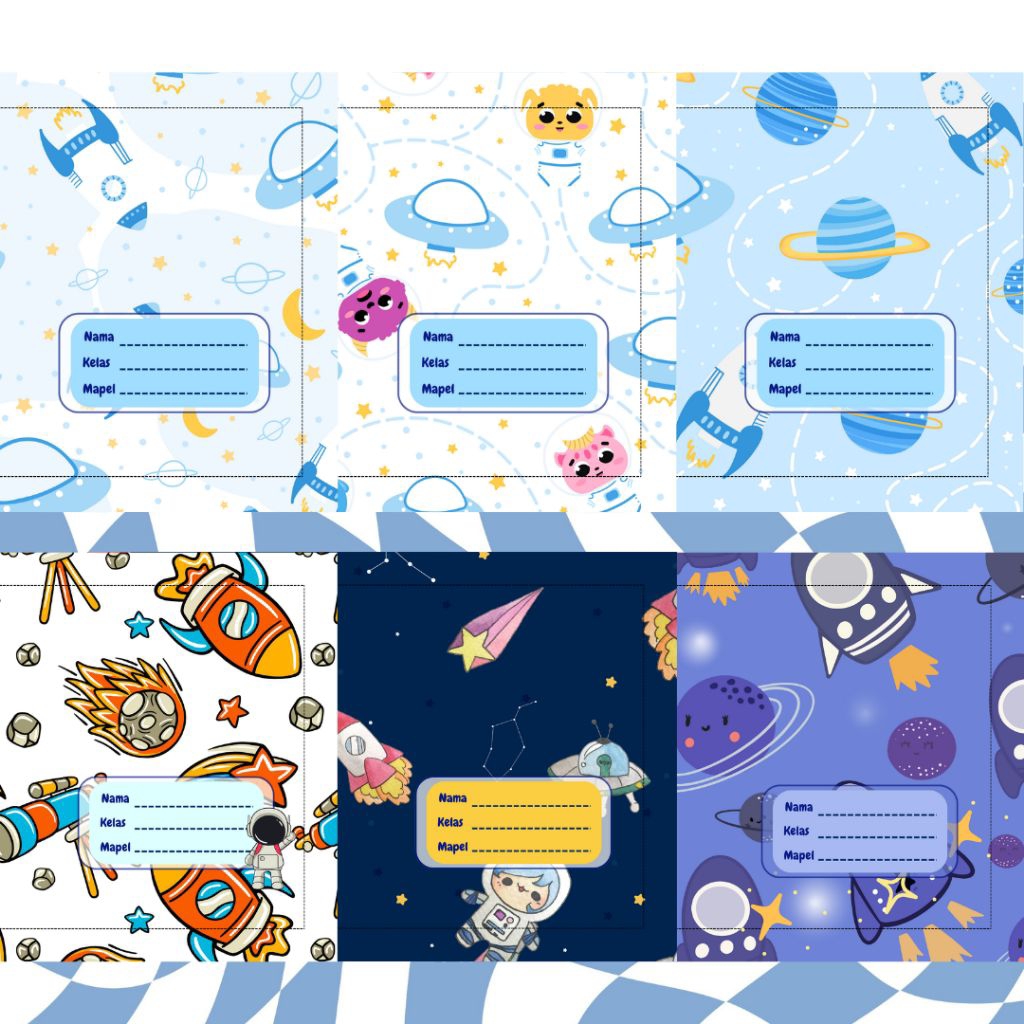 

SAMPUL BUKU A5 TEMA ASTRONOT|SAMPUL BUKU