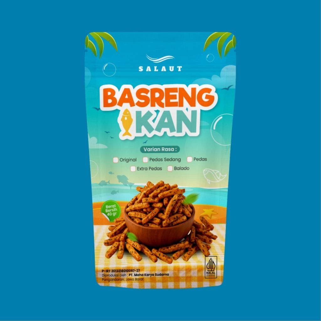 

Basreng Ikan Rasa Pedas Sedang Daun Jeruk Khas Salaut