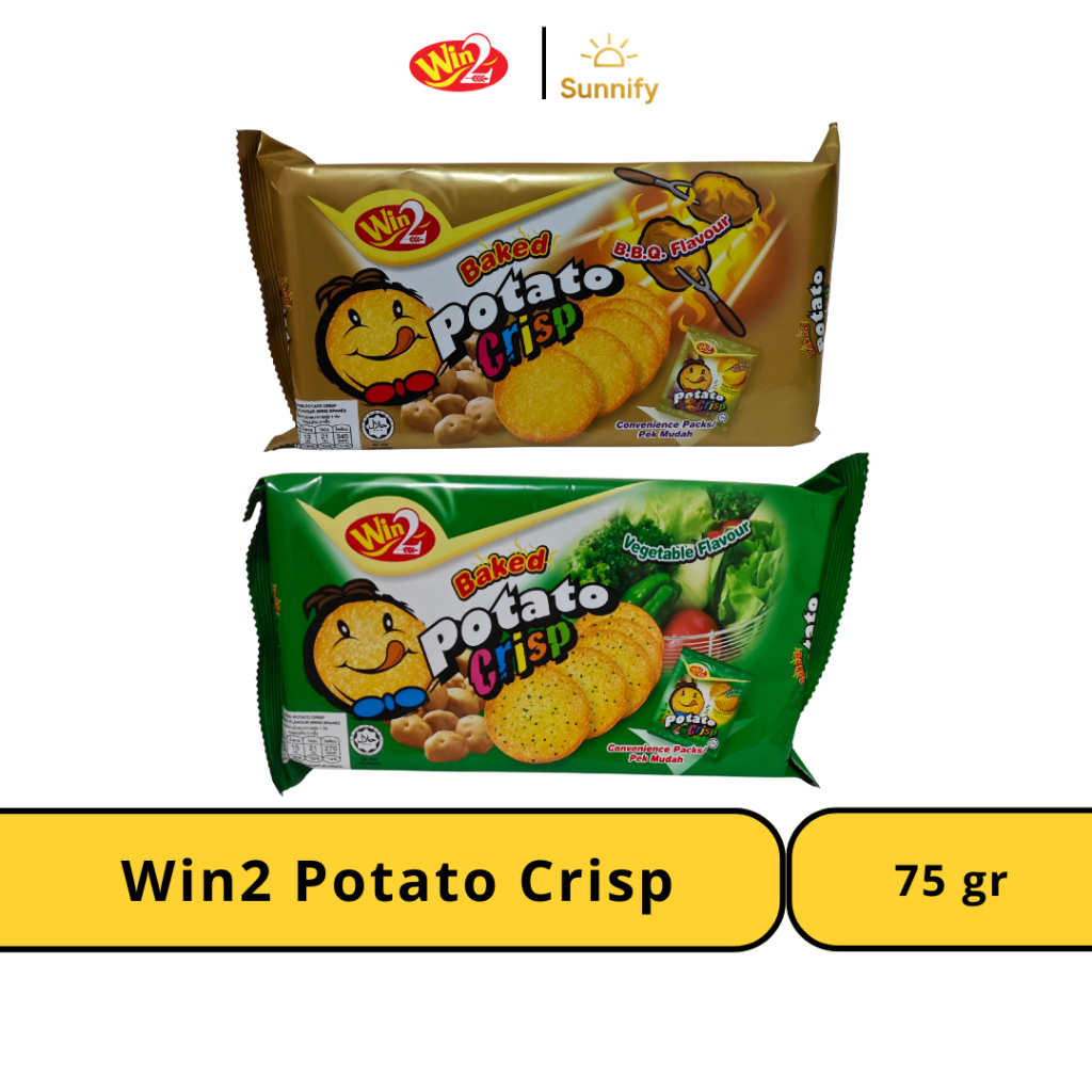 

Win2 Baked Potato Crisp BBQ / Win Win Vegetable / Chips BBQ / Sour Cream Halal