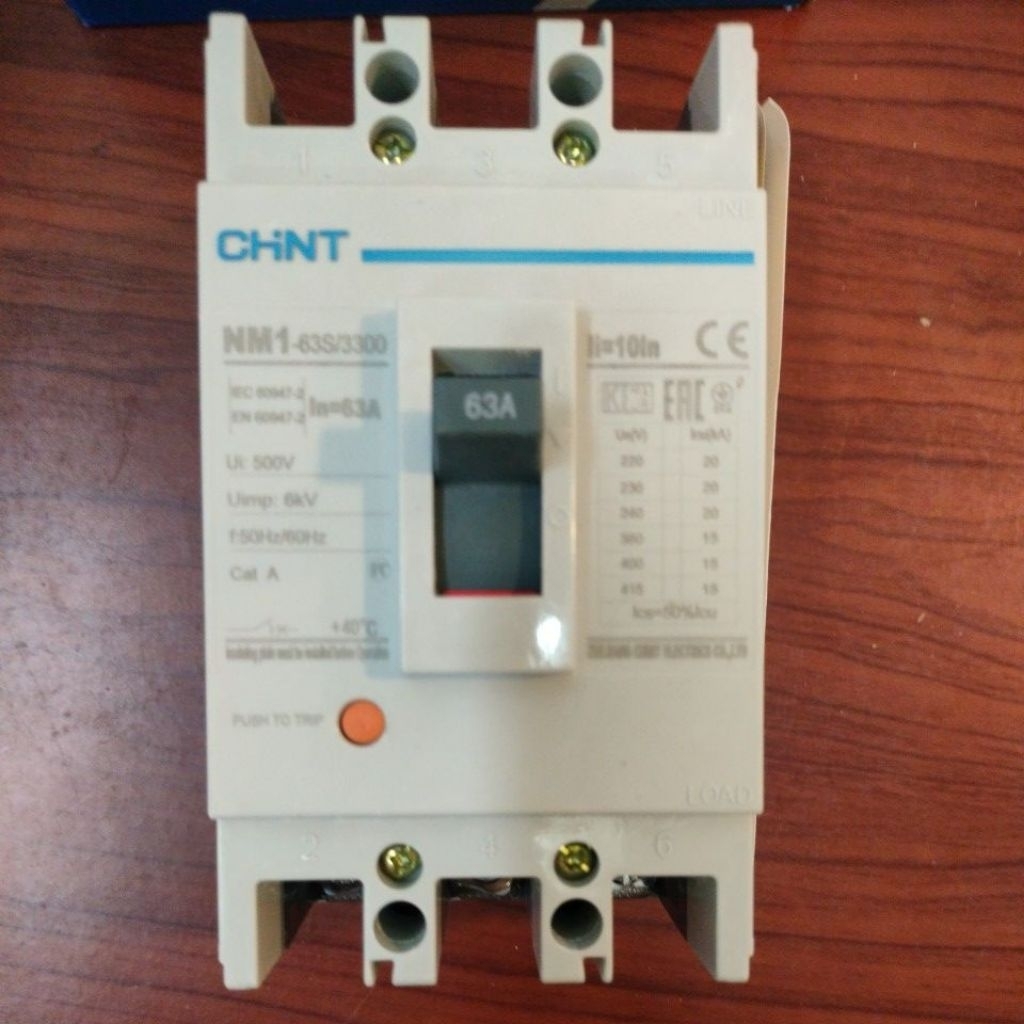 MCCB CHINT NMI-63S  63A mmcb chint 63a