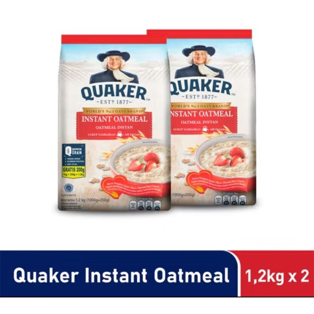 

Quaker Instant Oatmeal Bundle Twin pack (2x1200gr) - exp nov 2026