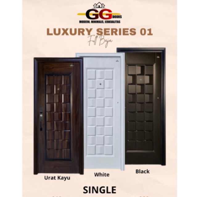 Pintu Baja merek GG DOORS type Luxury Single 01.230