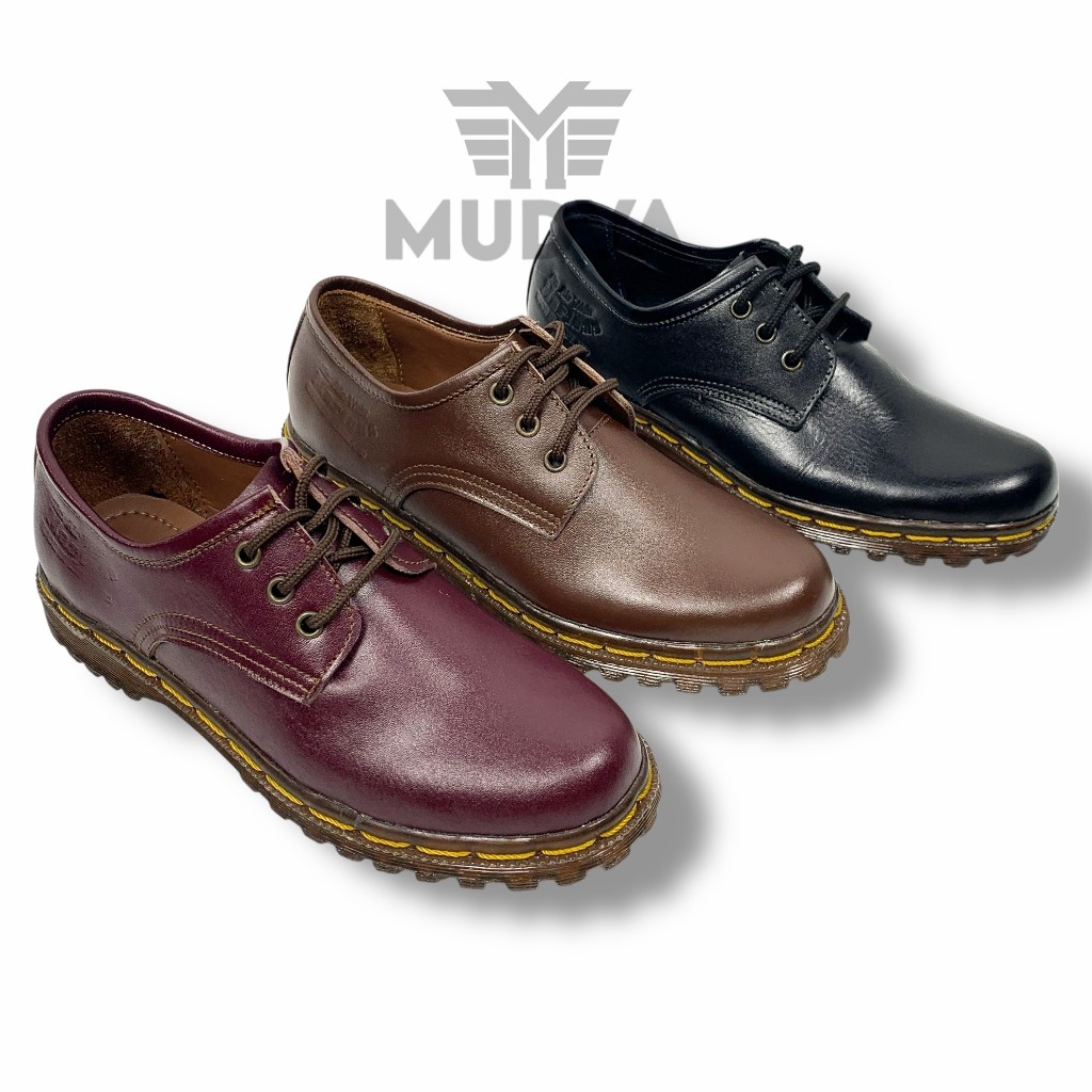 Sepatu Docmart Pendek Wanita Dr.Martin Low Boot Casual Kulit Asli MD7010