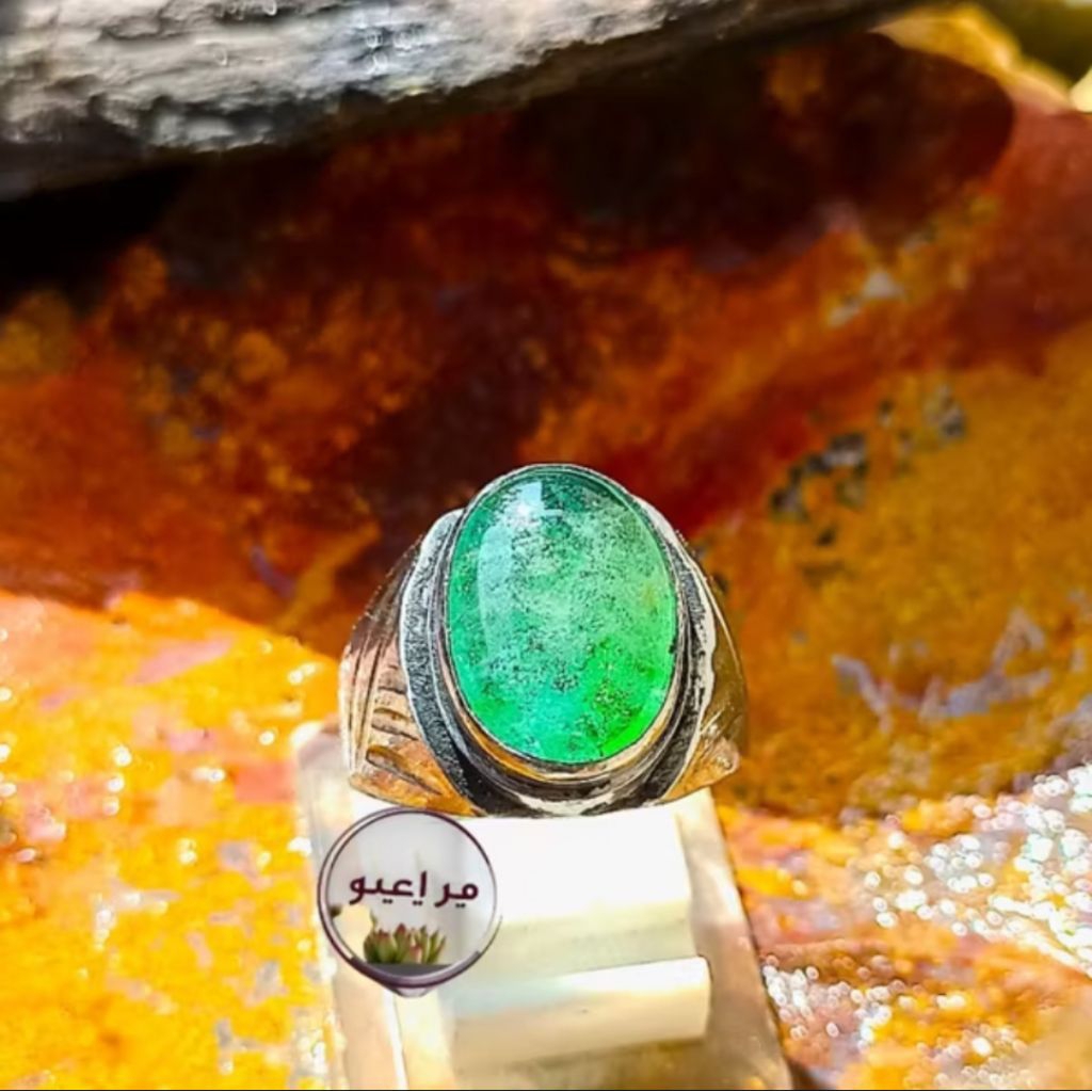 batu cincin hijau zamrud Kalimantan batu jamur Kalimantan serat jarum