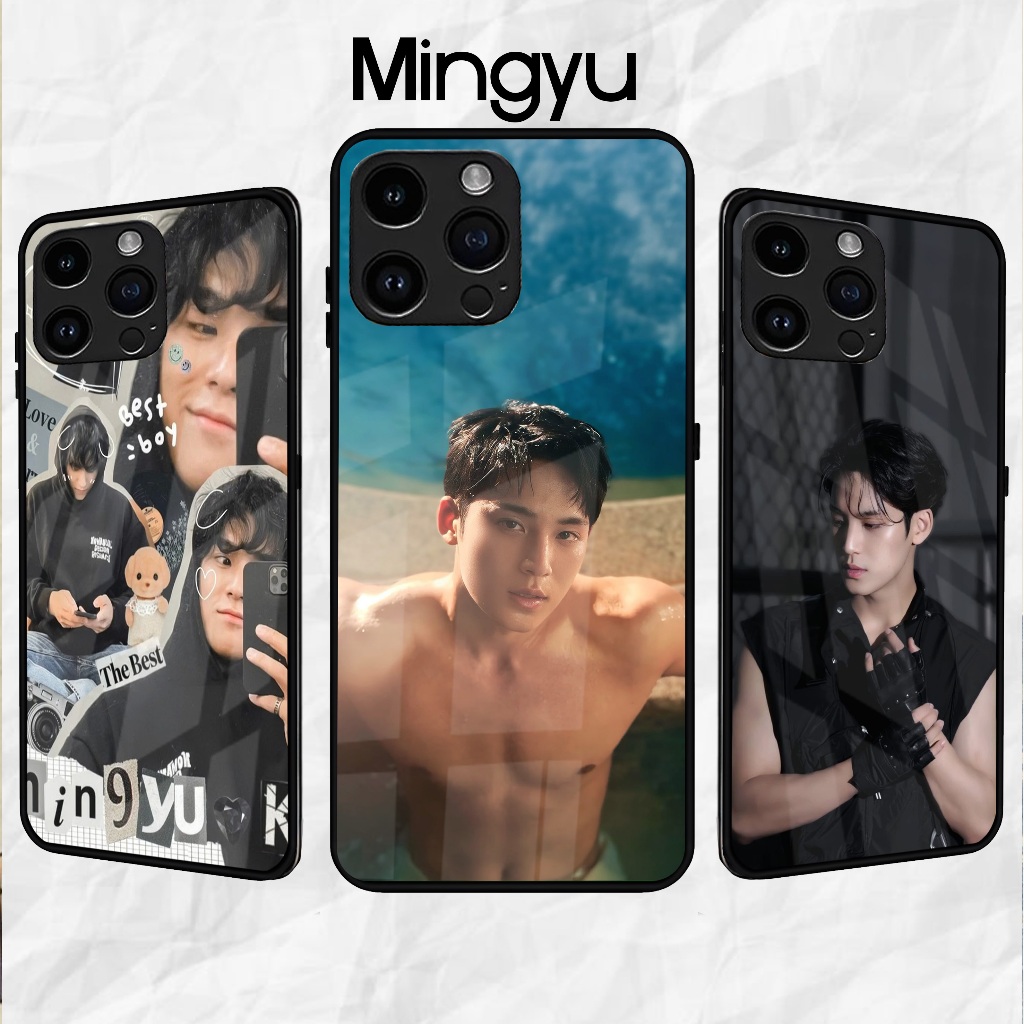Mingyu - Softcase Glass - Softcase Glossy - Softcase Kaca -ALL TIPE HP - Iphone samsung xiaomi redmi
