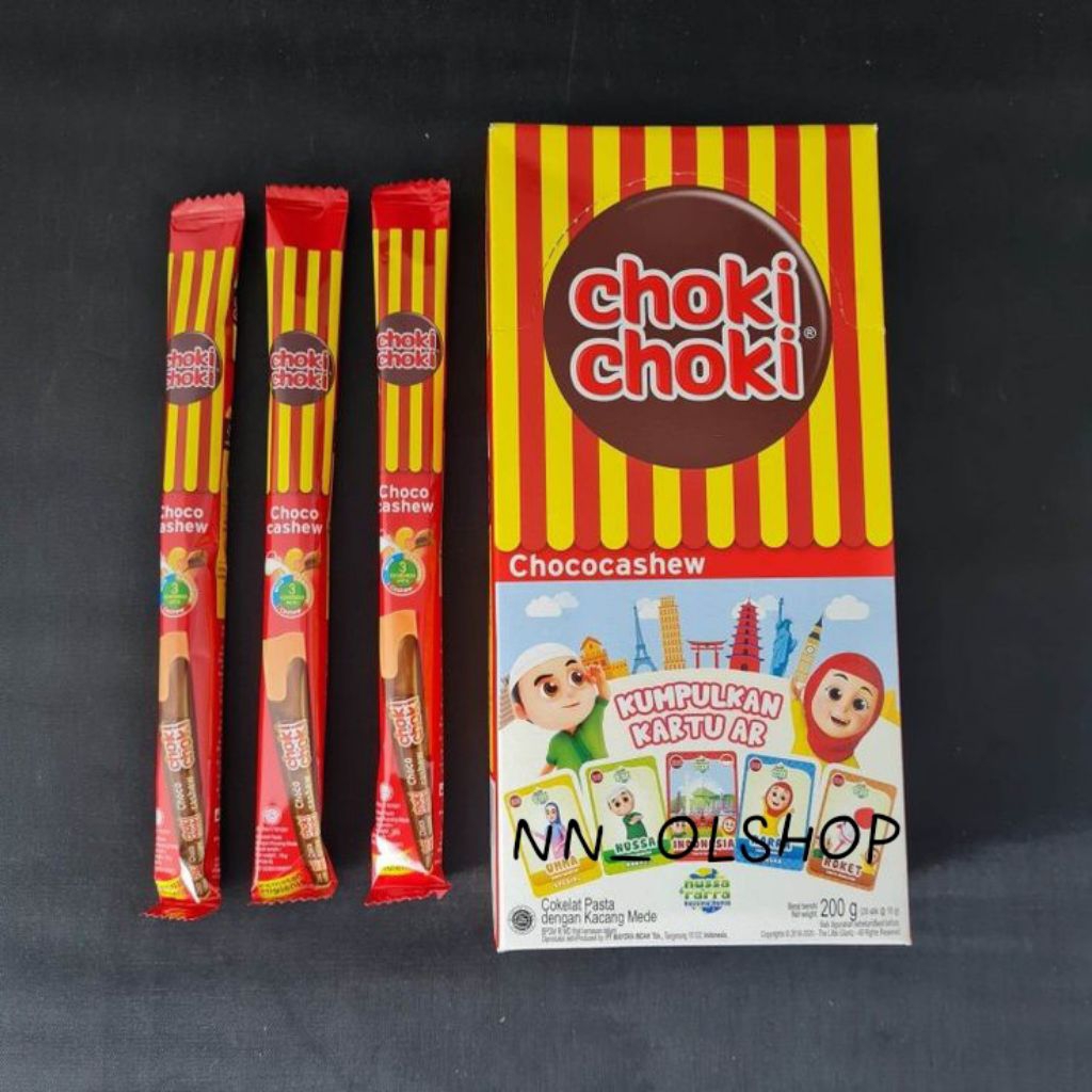 

Choki Choki coklat batang 1box isi 20
