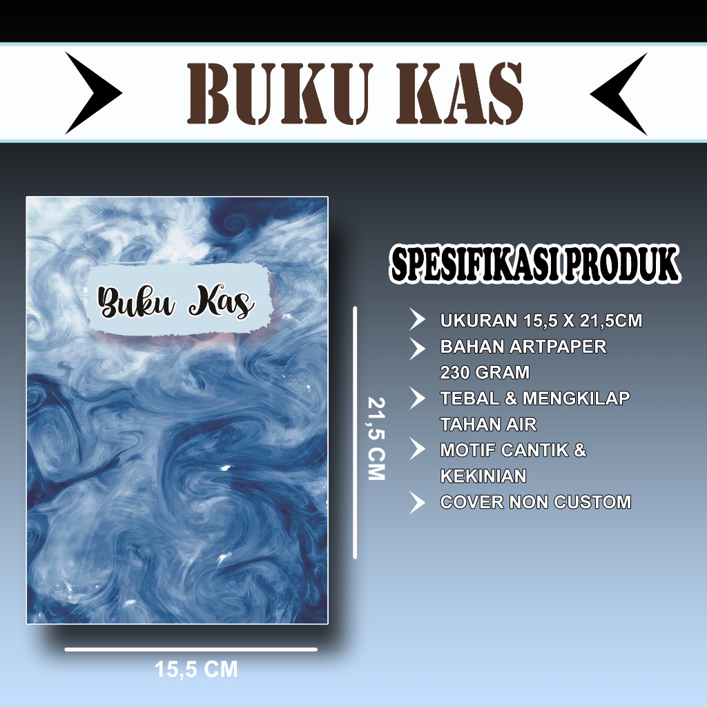 

BUKU KAS MOTIF BLUE MIST BY GRAFISTETIK