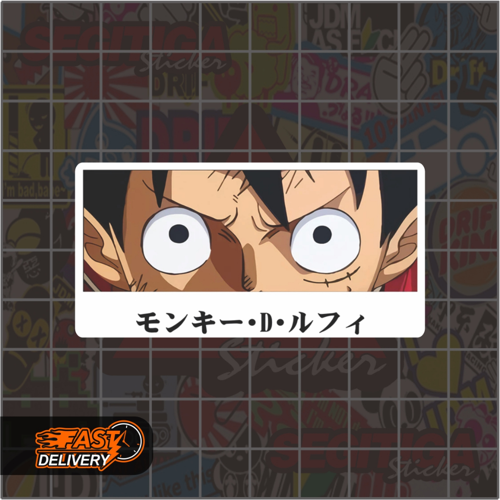 

Sticker Monkey D Luffy Ukuran 7 x 3.5 Cm