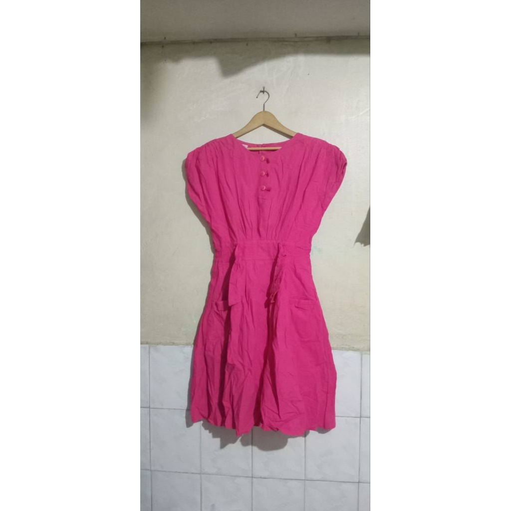 Dress Pink Tunik Atasan Wanita Bekas Preloved