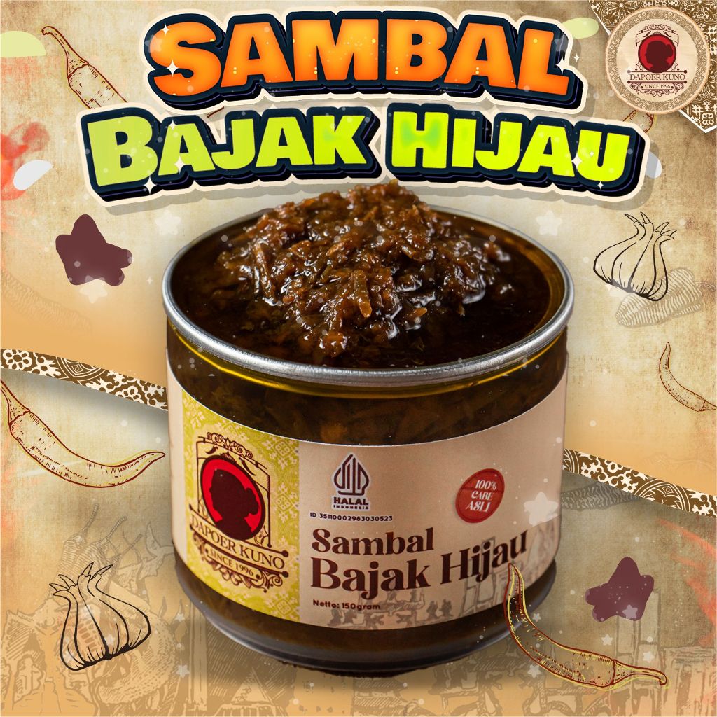 

Dapoer Kuno - Sambal Bajak Hijau 150gr