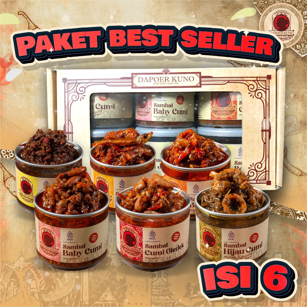 

Dapoer Kuno - Paket Sambal Best Seller Isi 6