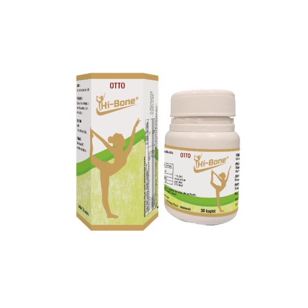 Hi Bone 300 mg Suplemen Kalsium Untuk Memelihara Kesehatan Tulang 1 Botol Isi 30 Kaplet Original Ott