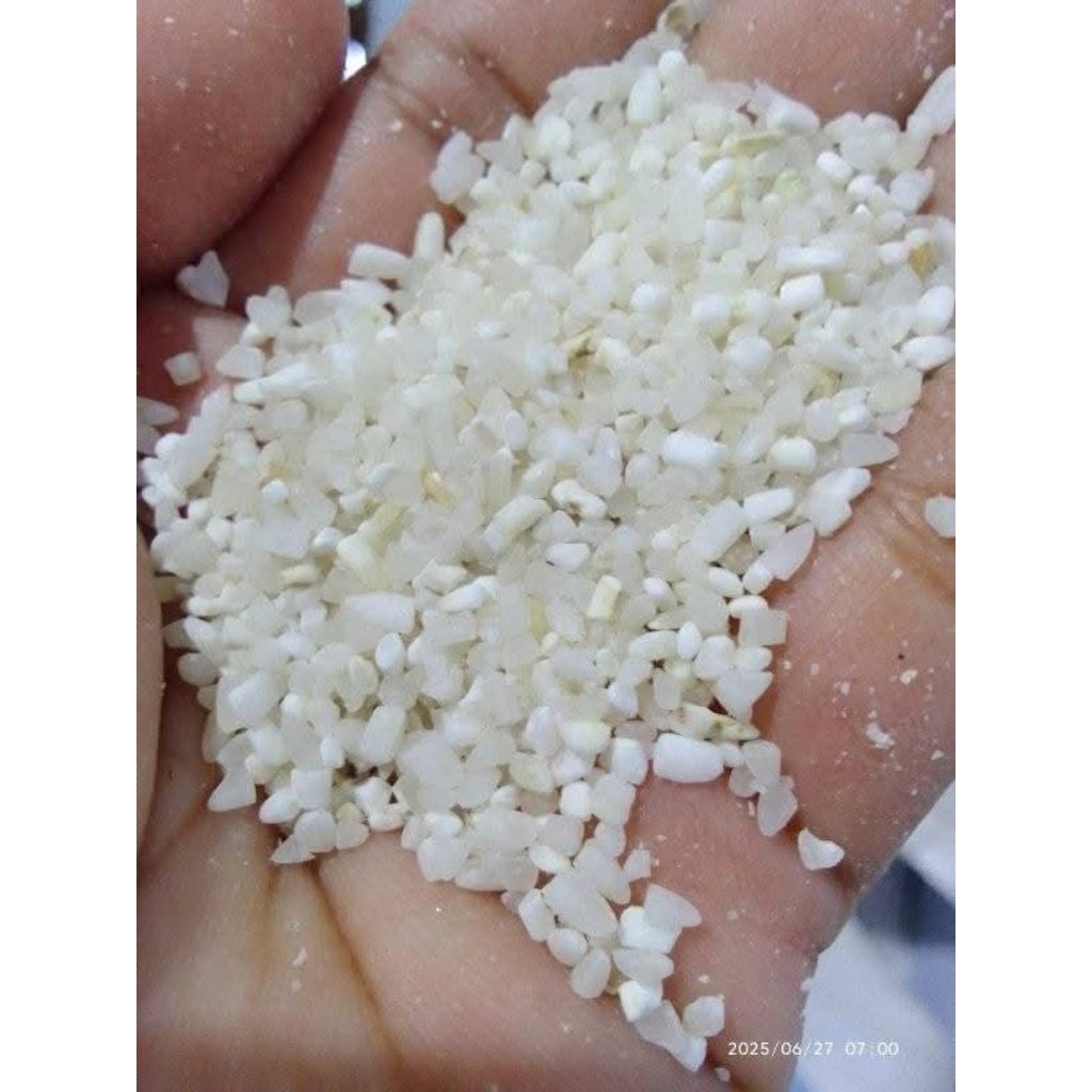 

beras menir, tanggok. pecahan beras 1kg.