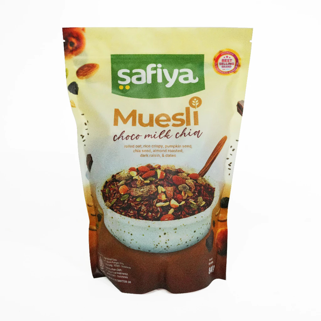 

Muesli Choco Milk 420 Gram Safiya | Sereal Oat Muesli With Chiaseed