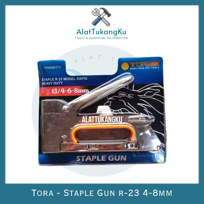 

TORA STAPLE GUN R-23 MODEL RAPID HEAVY DUTY / HEKTER TEMBAK ANGIN PELURU 4 6 8 MM