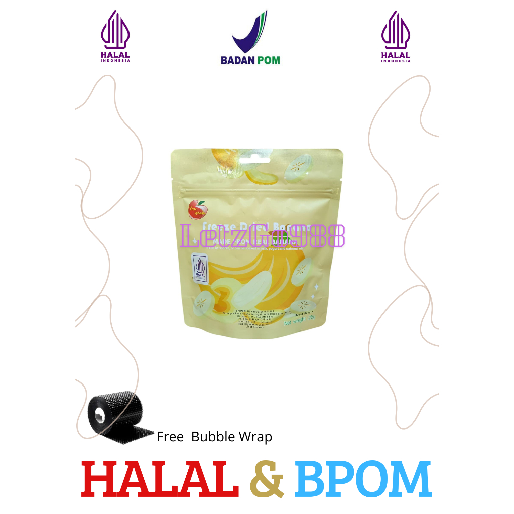 

You Yeah Snack Buah Kering Pisang/Olahan Buah Kering Pisang/BananaFreeze Dried