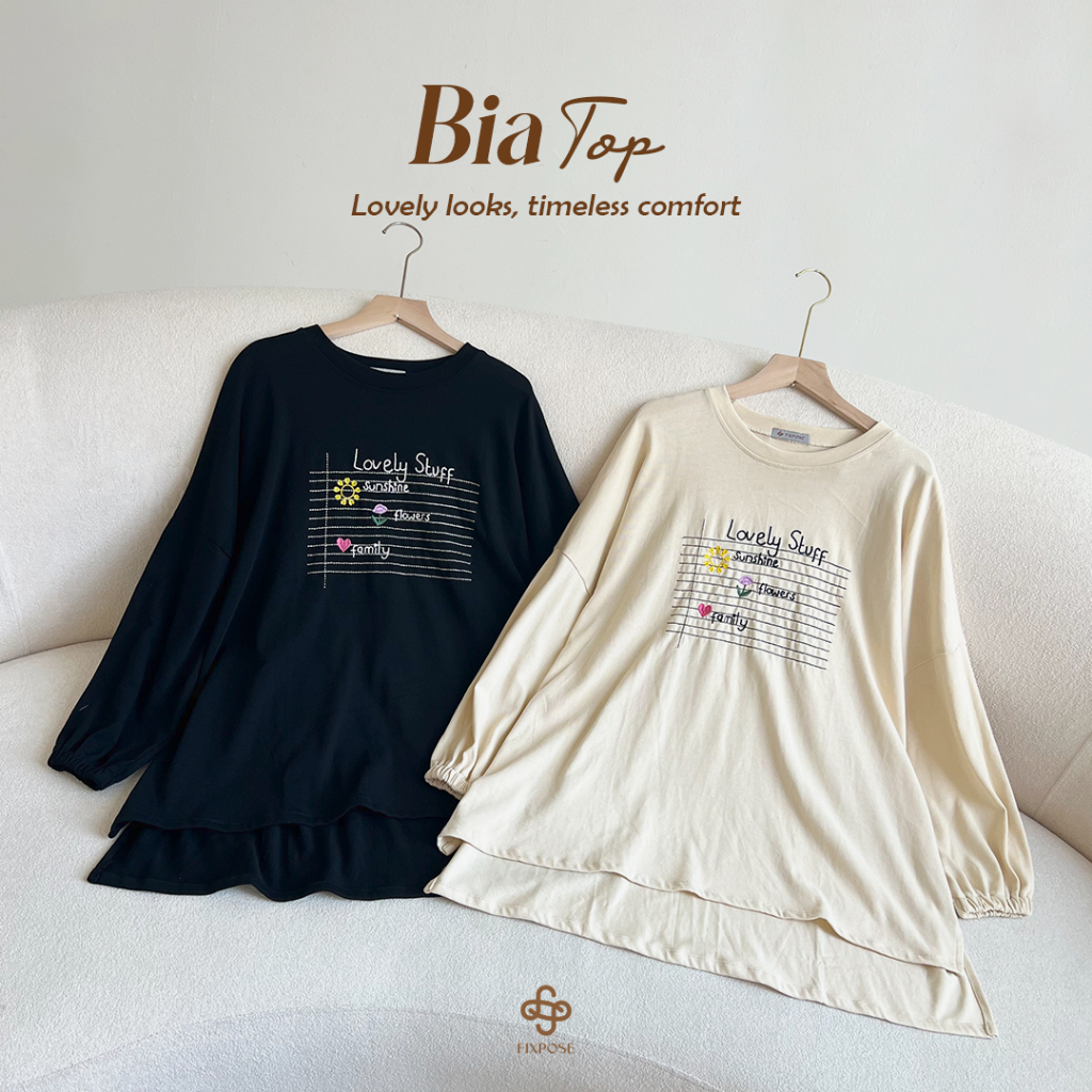 FIXPOSE Bia Top | Kaos Daily | Kaos Loose Oversize