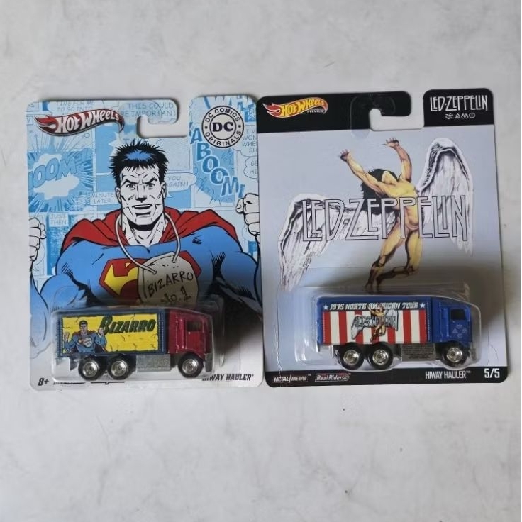 hotwheels hiway hauler led zeppelin dc comics diecast