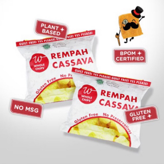 

Keripik Ubi & Keripik Singkong Whole Chips 15gr Keripik Sehat Halal