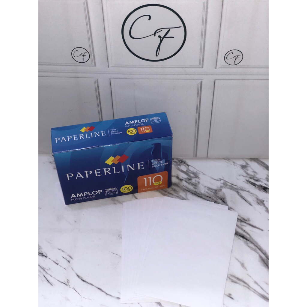 

N/A Amplop Putih Paperline 110 PPS Uk. 114 x 162 mm 80 gsm | Amplop surat | Amplop undangan | Amplop perekat