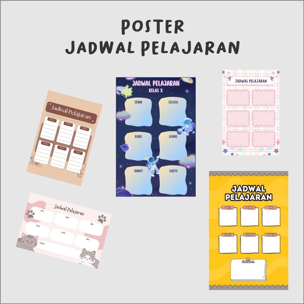 

Poster Kertas Jadwal Pelajaran Lucu Unik Poster Sekolah Jadwal Mata Pelajaran UKURAN BESAR 32 X 48