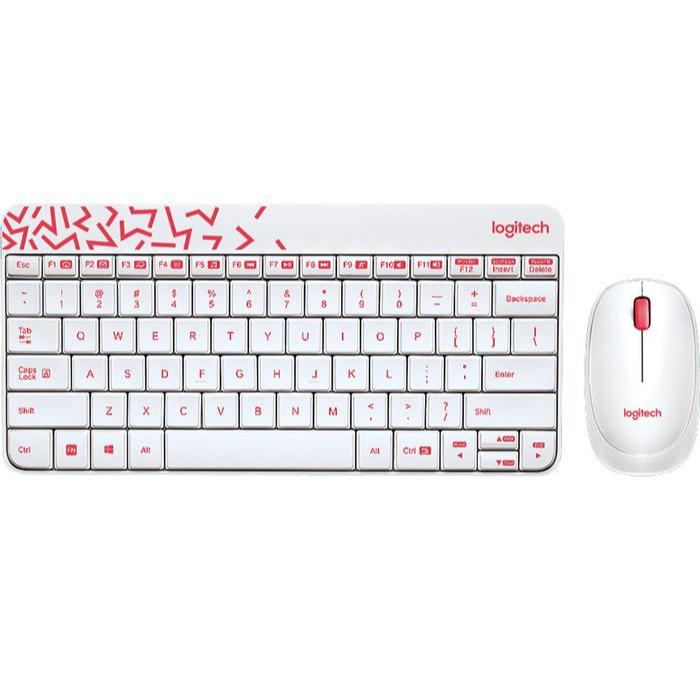 LOGITECH MK240 WIRELESS KEYBOARD DAN MOUSE - WHITE