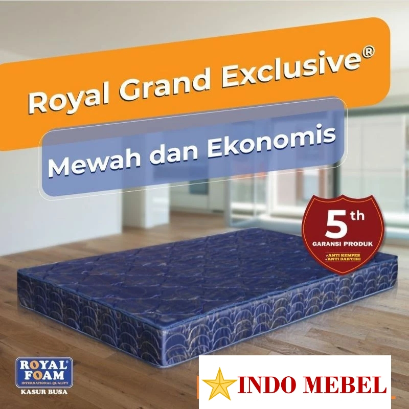 Kasur Busa Royal Foam Grand Exclusive Tebal 21cm Promo Murah Ready Makassar
